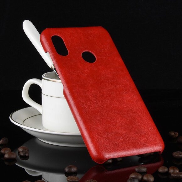 Чехол Litchi Texture для Xiaomi Mi A2 Lite / Redmi 6 Pro (красный)