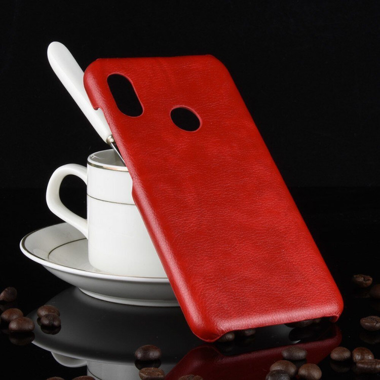Чехол Litchi Texture для Xiaomi Mi A2 Lite / Redmi 6 Pro (красный)