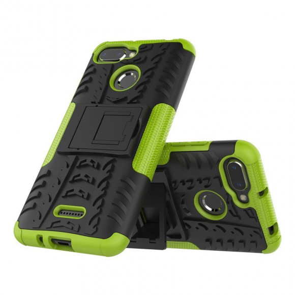 Чехол Hybrid Armor для Xiaomi Redmi 6 (черный + зеленый) Чехол Hybrid Armor для Xiaomi Redmi 6 (черный + зеленый)