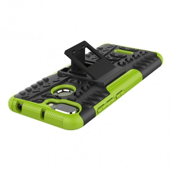 Чехол Hybrid Armor для Xiaomi Redmi 6 (черный + зеленый) Чехол Hybrid Armor для Xiaomi Redmi 6 (черный + зеленый)