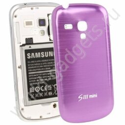 Алюминиевая задняя крышка для Samsung Galaxy S3 mini / i8190 (фиолетовая)