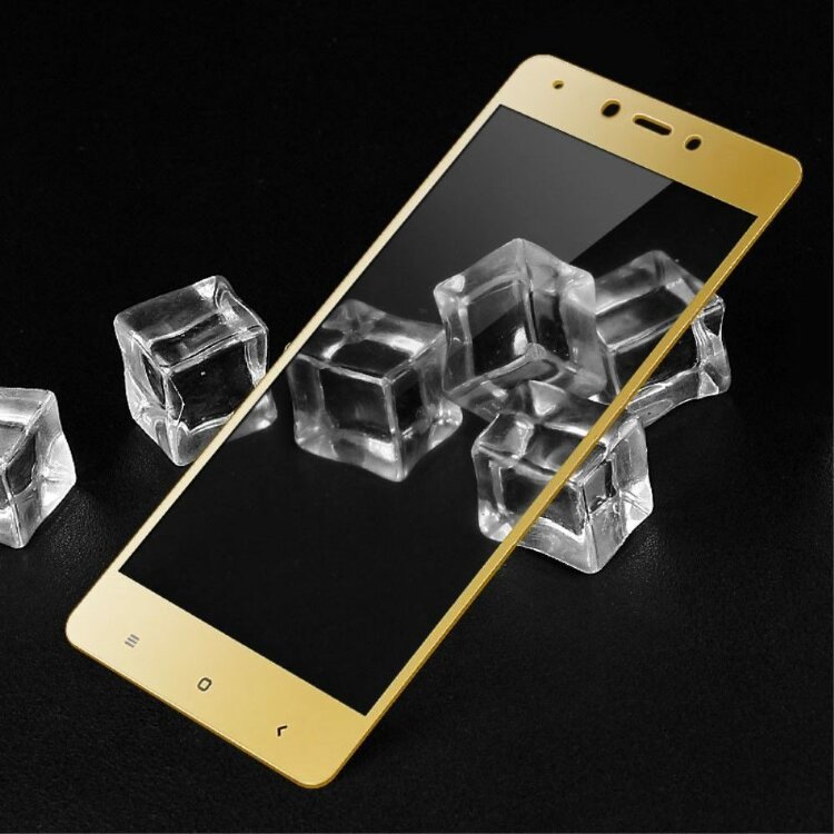 Защитное стекло 3D для Xiaomi Redmi Note 4X (золотой)
