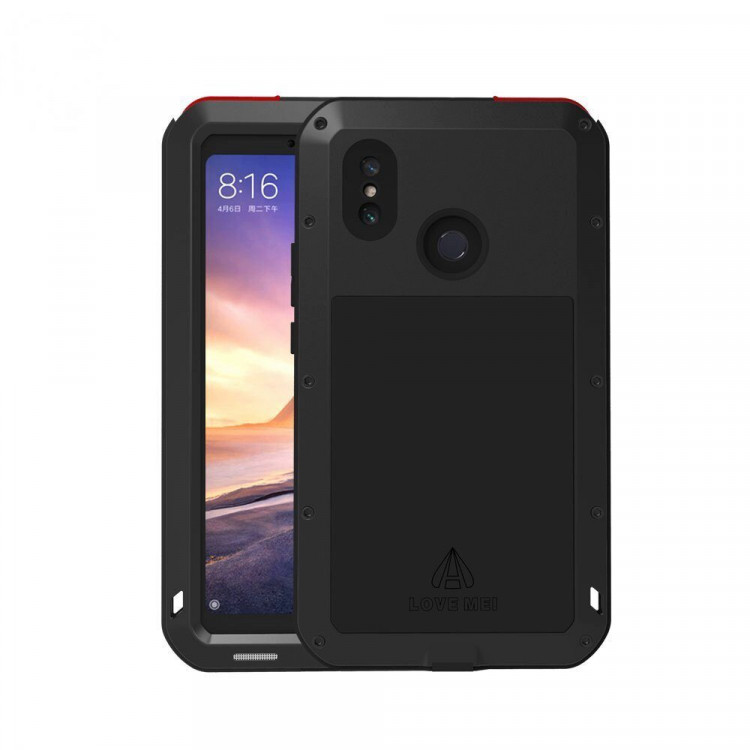 Гибридный чехол LOVE MEI для Xiaomi Mi Max 3 (черный)