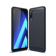 Чехол-накладка Carbon Fibre для Samsung Galaxy A7 (2018) (темно-синий) Чехол-накладка Carbon Fibre для Samsung Galaxy A7 (2018) (темно-синий)