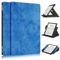 Поворотный чехол для PocketBook 970 (голубой)