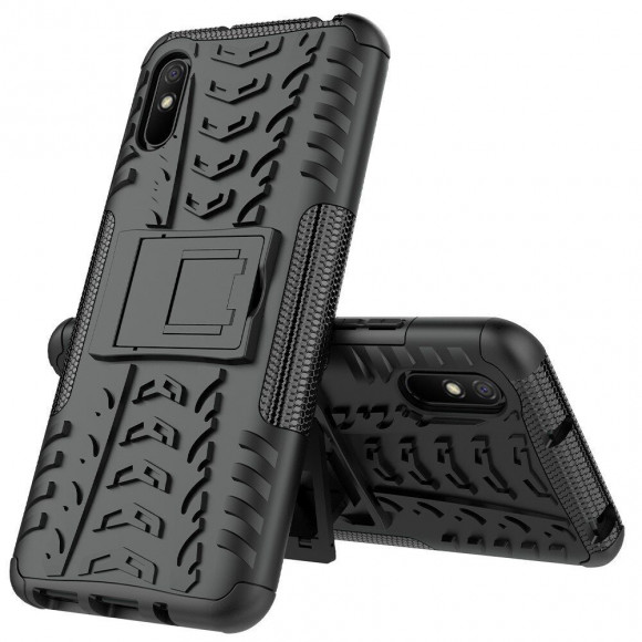 Чехол Hybrid Armor для Xiaomi Redmi 9A (черный) Чехол Hybrid Armor для Xiaomi Redmi 9A (черный)