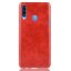 Кожаная накладка-чехол для Samsung Galaxy A20s (красный)