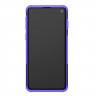 Чехол Hybrid Armor для Samsung Galaxy S10+ (Plus) (черный + фиолетовый)