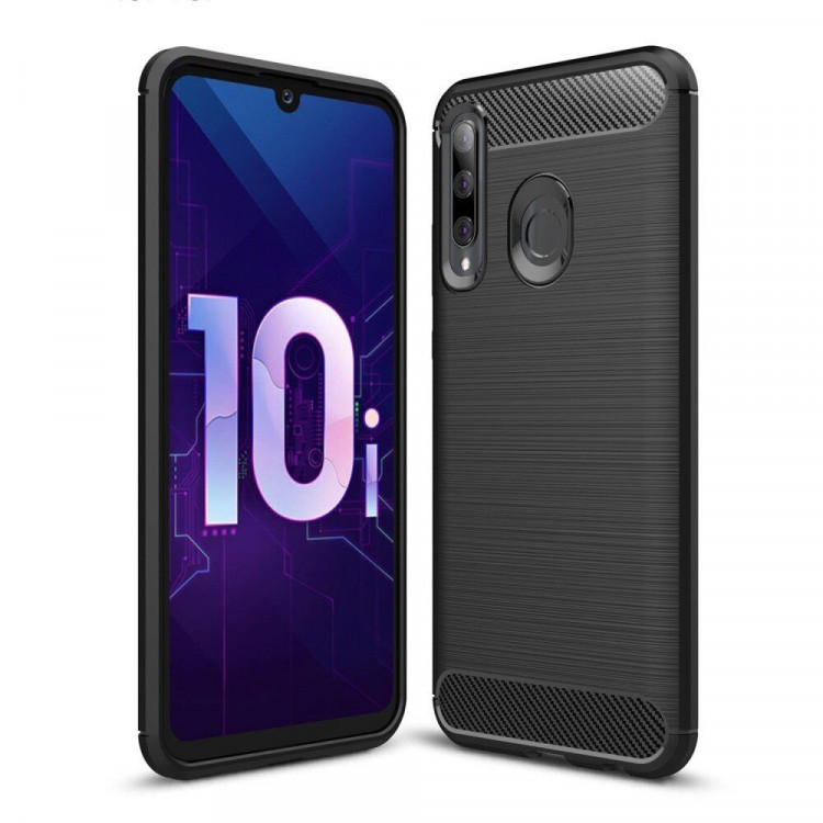 Чехол-накладка Carbon Fibre для Huawei P Smart+ (Plus) 2019 / Enjoy 9s / Honor 10i (черный)