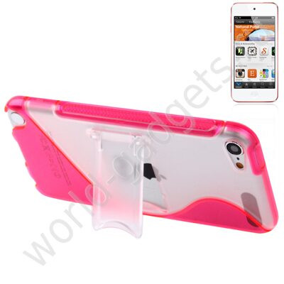 Чехол с подставкой для iPod Touch 5 (малиновый)