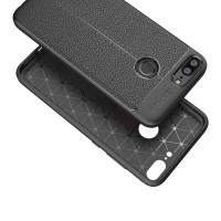 Чехол-накладка Litchi Grain для Huawei Honor 9 Lite (черный)