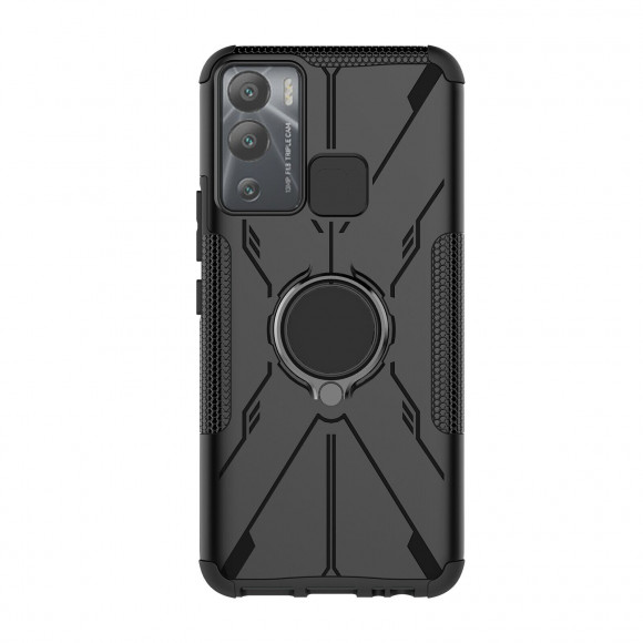 Чехол Armor Shockproof Ring Holder для Infinix Hot 12i (черный) Чехол Armor Shockproof Ring Holder для Infinix Hot 12i (черный)