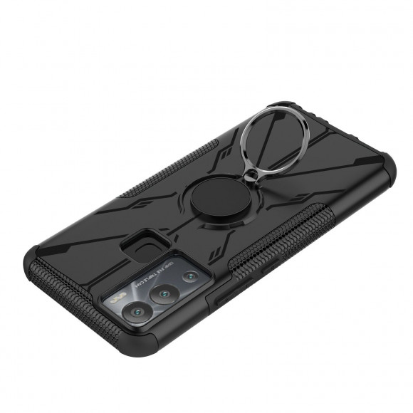 Чехол Armor Shockproof Ring Holder для Infinix Hot 12i (черный) Чехол Armor Shockproof Ring Holder для Infinix Hot 12i (черный)