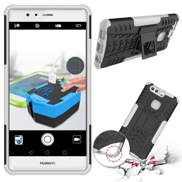 Чехол Hybrid Armor для Huawei P9 Plus (черный + белый) Чехол Hybrid Armor для Huawei P9 Plus (черный + белый)