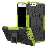 Чехол Hybrid Armor для Huawei P10 (черный + зеленый)