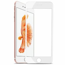 Защитное стекло 3D для iPhone 7 Plus / iPhone 8 Plus (белый)