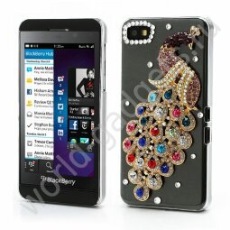Чехол Luxury Peacock Diamond для Blackberry Z10