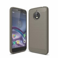 Чехол-накладка Carbon Fibre для Motorola Moto E4 Plus (серый)