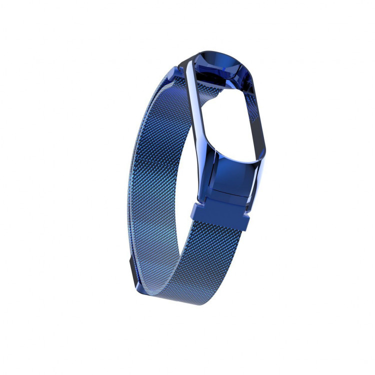 Сетчатый браслет для Xiaomi Mi Band 3 (голубой)