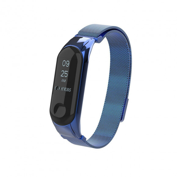Сетчатый браслет для Xiaomi Mi Band 3 (голубой)