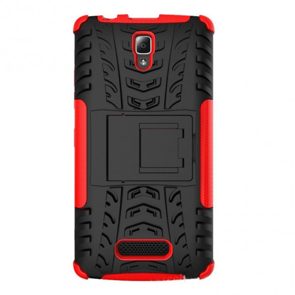 Чехол Hybrid Armor для Lenovo A2010 (черный + красный)
