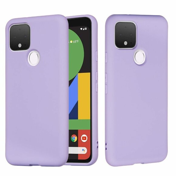 Силиконовый чехол Mobile Shell для Google Pixel 4a 5G (фиолетовый)