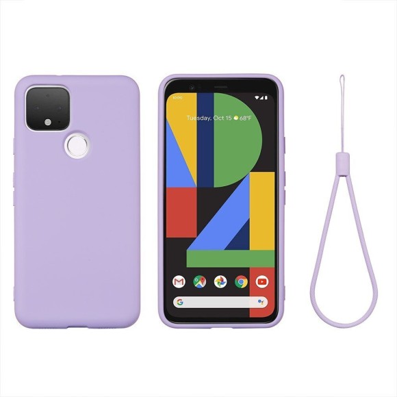 Силиконовый чехол Mobile Shell для Google Pixel 4a 5G (фиолетовый) Силиконовый чехол Mobile Shell для Google Pixel 4a 5G (фиолетовый)