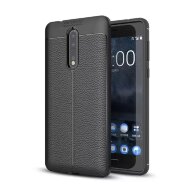 Чехол-накладка Litchi Grain для Nokia 8 (черный) Чехол-накладка Litchi Grain для Nokia 8 (черный)