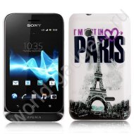Пластиковый чехол Eiffel Tower Love для Sony Xperia Tipo Dual / ST21i Пластиковый чехол Eiffel Tower Love для Sony Xperia Tipo Dual / ST21i