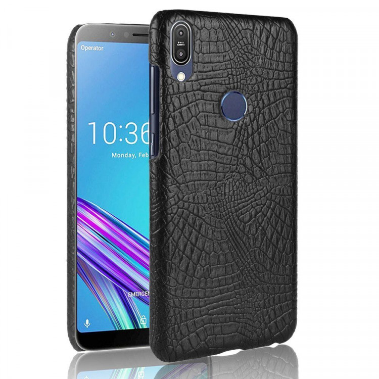 Чехол Crocodile Texture для Asus Zenfone Max Pro (M1) ZB601KL / ZB602KL (черный)
