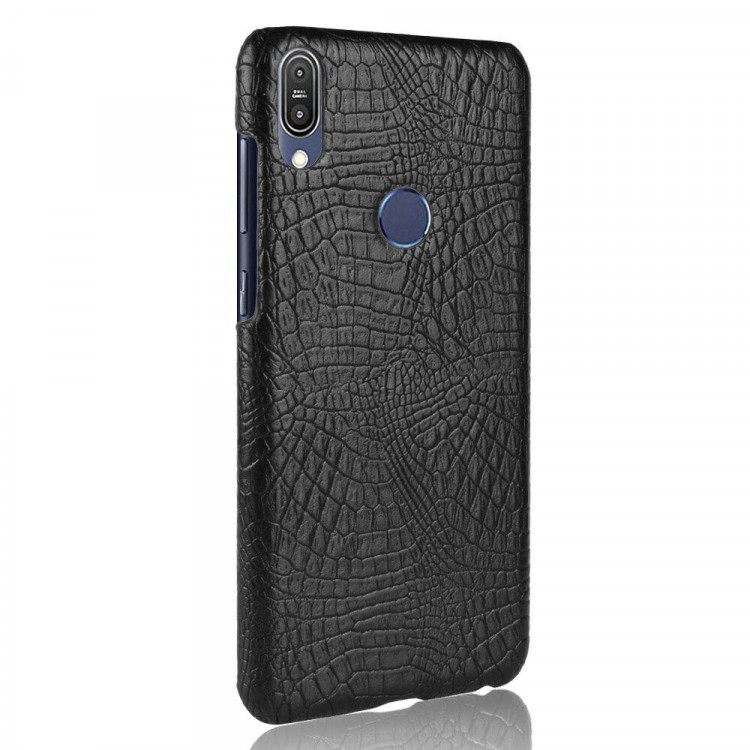 Чехол Crocodile Texture для Asus Zenfone Max Pro (M1) ZB601KL / ZB602KL (черный)