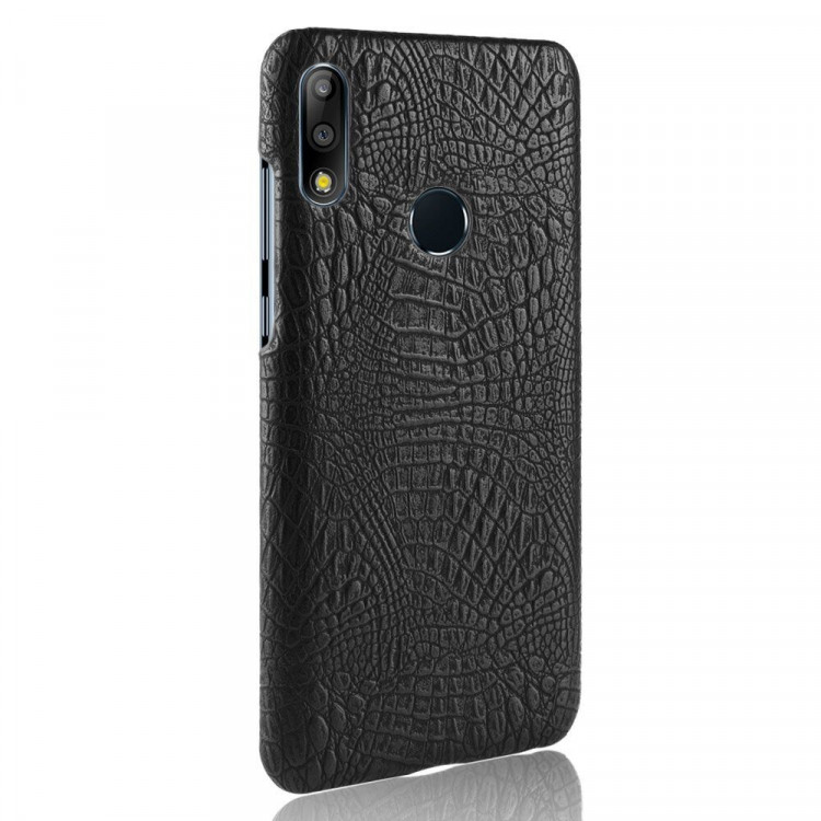 Чехол Crocodile Texture для Asus Zenfone Max Pro (M2) ZB631KL (черный)