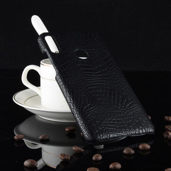 Чехол Crocodile Texture для Asus Zenfone Max Pro (M2) ZB631KL (черный) Чехол Crocodile Texture для Asus Zenfone Max Pro (M2) ZB631KL (черный)