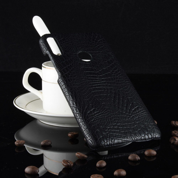 Чехол Crocodile Texture для Asus Zenfone Max Pro (M2) ZB631KL (черный)