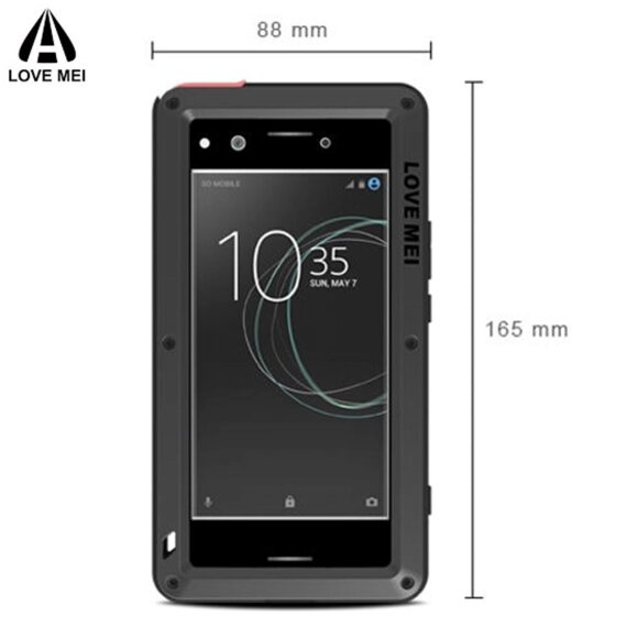 Гибридный чехол LOVE MEI для Sony Xperia XZ Premium (серебряный) Гибридный чехол LOVE MEI для Sony Xperia XZ Premium (серебряный)