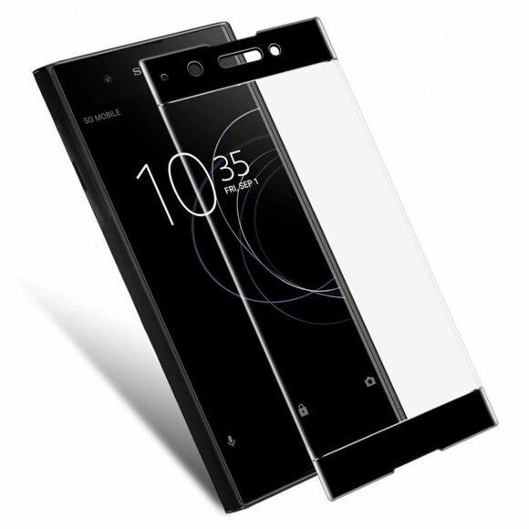 Защитное стекло 3D для Sony Xperia XA1 (черный)