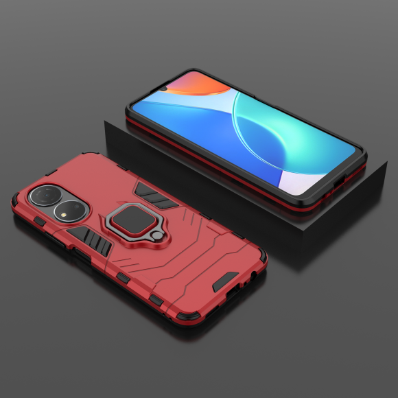 Чехол Armor Ring Holder для Honor X7 (красный) Чехол Armor Ring Holder для Honor X7 (красный)