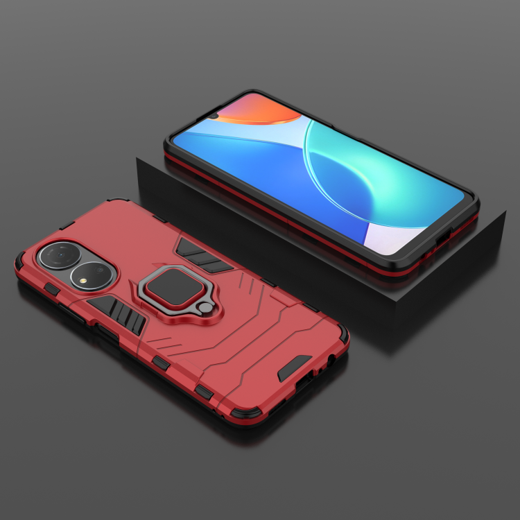 Чехол Armor Ring Holder для Honor X7 (красный)