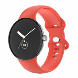 Силиконовый ремешок для Google Pixel Watch - Size Small (красный)