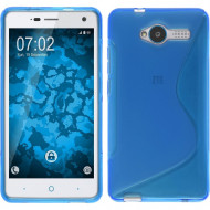 Нескользящий чехол для ZTE Blade L3 (голубой)