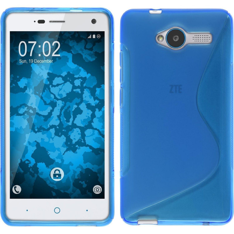 Нескользящий чехол для ZTE Blade L3 (голубой)