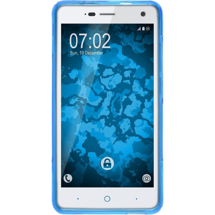 Нескользящий чехол для ZTE Blade L3 (голубой)