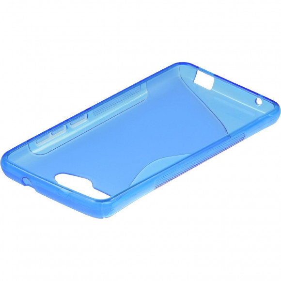 Нескользящий чехол для ZTE Blade L3 (голубой)