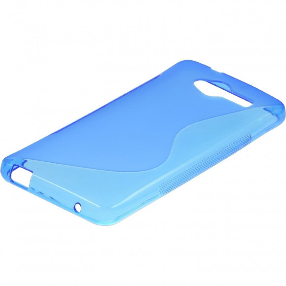 Нескользящий чехол для ZTE Blade L3 (голубой)