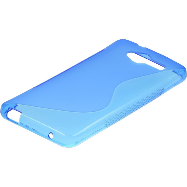 Нескользящий чехол для ZTE Blade L3 (голубой)