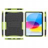 Чехол Hybrid Armor для iPad 10 2022 - 10,9 дюйма (черный + зеленый)
