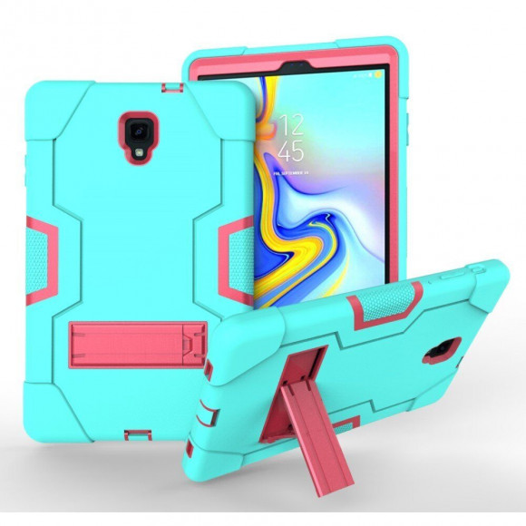 Гибридный TPU чехол для Samsung Galaxy Tab A 10.5 (2018) SM-T590 / SM-T595 (голубой + розовый) Гибридный TPU чехол для Samsung Galaxy Tab A 10.5 (2018) SM-T590 / SM-T595 (голубой + розовый)