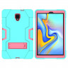 Гибридный TPU чехол для Samsung Galaxy Tab A 10.5 (2018) SM-T590 / SM-T595 (голубой + розовый)