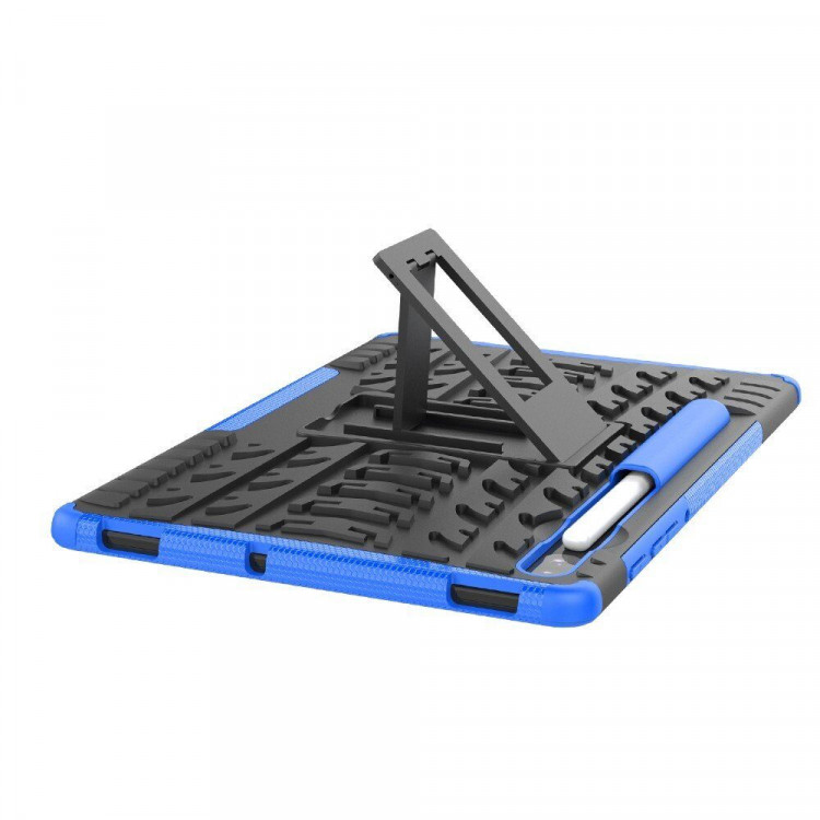 Чехол Hybrid Armor для Samsung Galaxy Tab S6 SM-T860 / SM-T865 (черный + голубой)