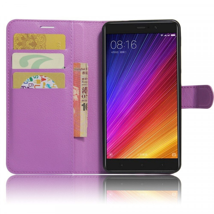 Чехол с визитницей для Xiaomi Mi5S Plus (фиолетовый)